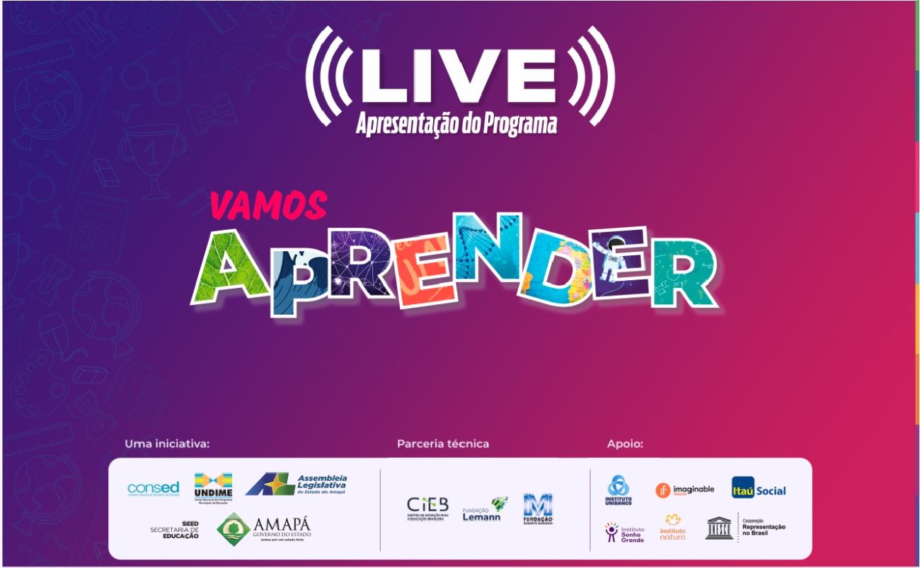 A partir do dia 19 de abril, estudantes do Amapá, das escolas estaduais e municipais, terão acesso à programação pedagógica de alta qualidade exibida gratuitamente como suporte às atividades remotas.