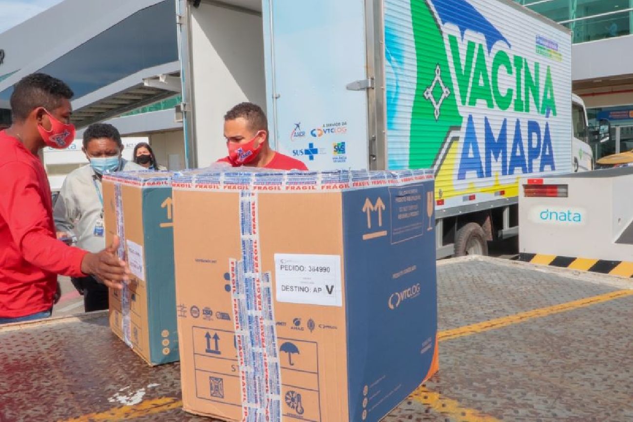 Novo lote foi recebido no Aeroporto de Macapá