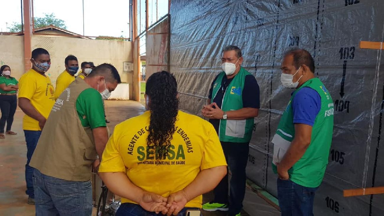Uma das ações no combate a dengue são as capacitações permanente dos agentes de endemias municipais.