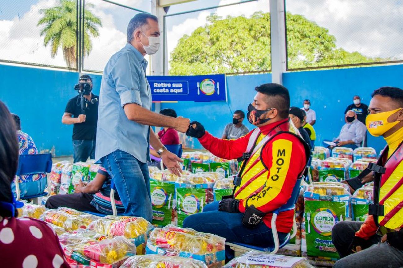 Governo do Amapá já entregou 30.242 cestas de alimentos nos 16 municípios do estado.