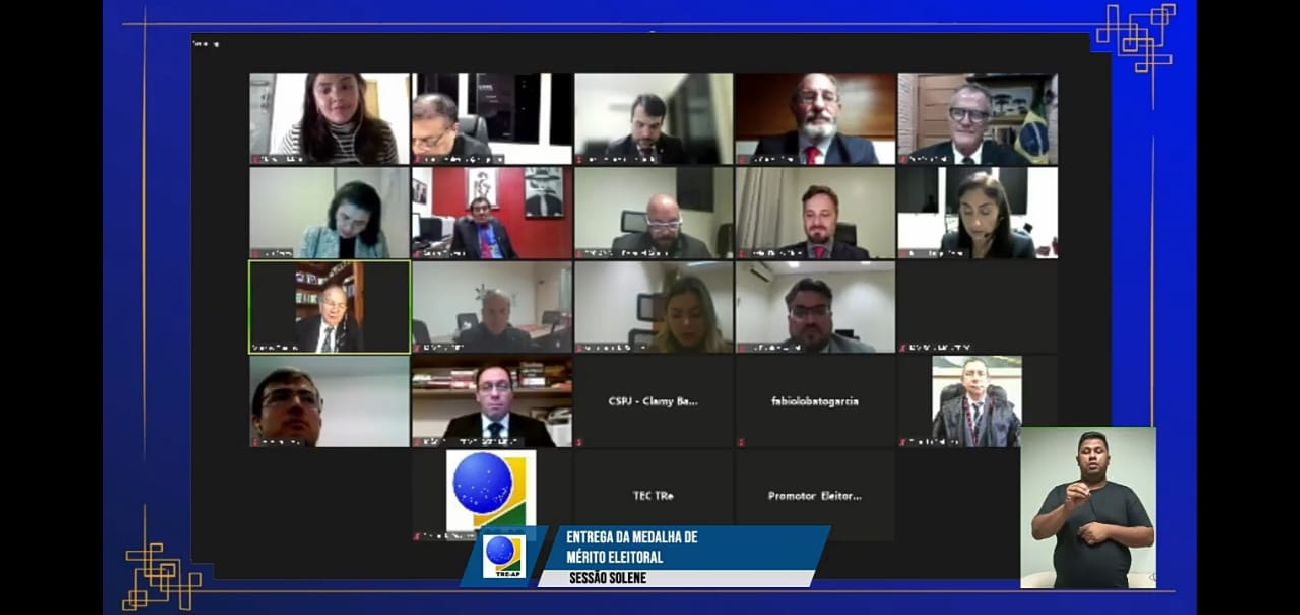 Devido à pandemia de covid-19, o evento foi virtual e transmitido pelo canal do TRE no YouTube