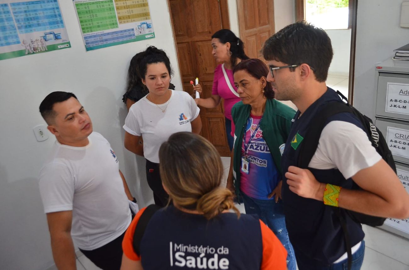 Governo do Amapá e Ministério da Saúde fazendo visita de monitoramento da UBS Vila Vitória