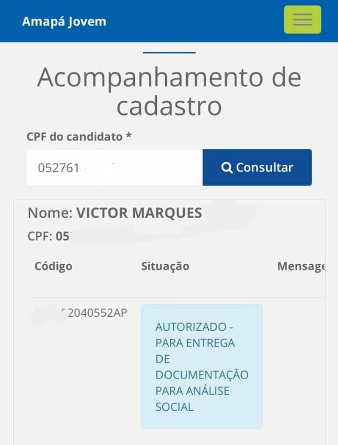 Os inscritos devem acessar o site para verificar sua situação cadastral