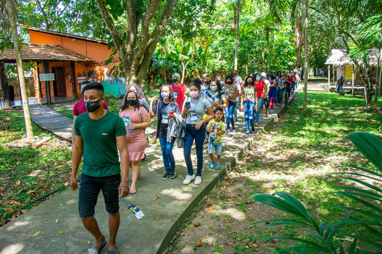O passeio pelo Museu proporcionou a juventude conhecimento sobre a cultura amapaense.