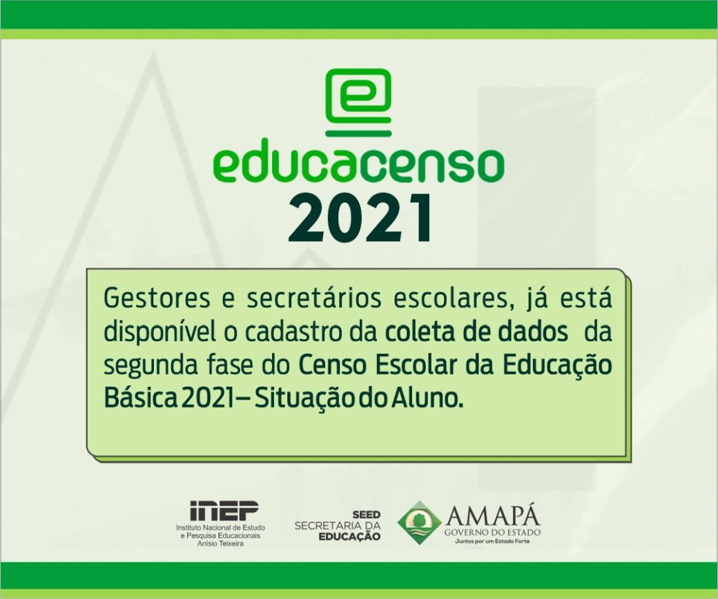 Escolas da rede estadual, municipal e privada têm até o dia 17 de março para fornecer as informações para o Inep.