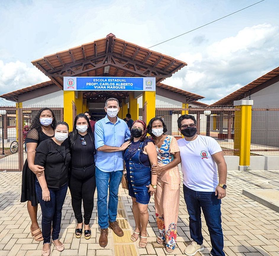 A escola foi construída levando em consideração as recomendações do Fundo Nacional de Desenvolvimento da Educação (FNDE).