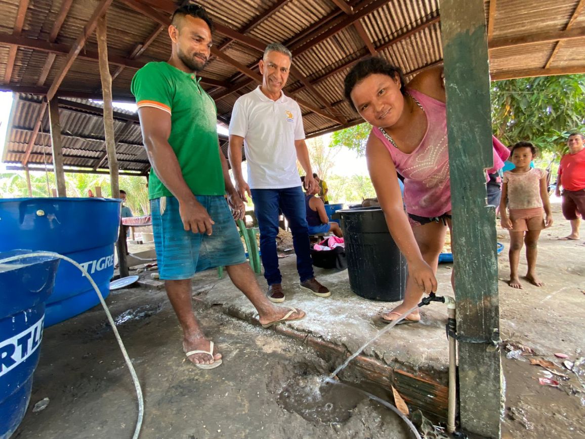A água vai impulsionar os produtores de mandioca e de farinha torrada para comercialização.