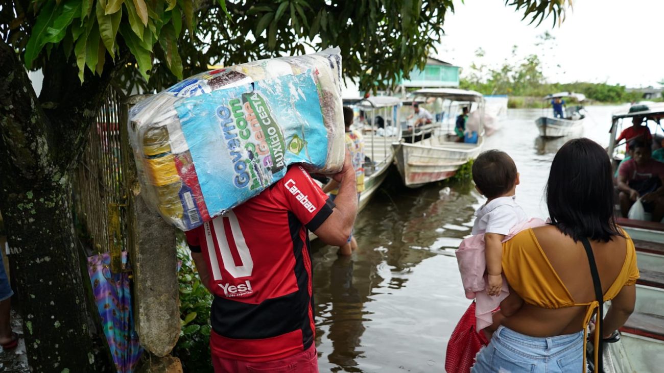 Rio Jari atingiu a maior marca do ano em Laranjal do Jari, de 3,01 metros, nesta terça-feira, 26.