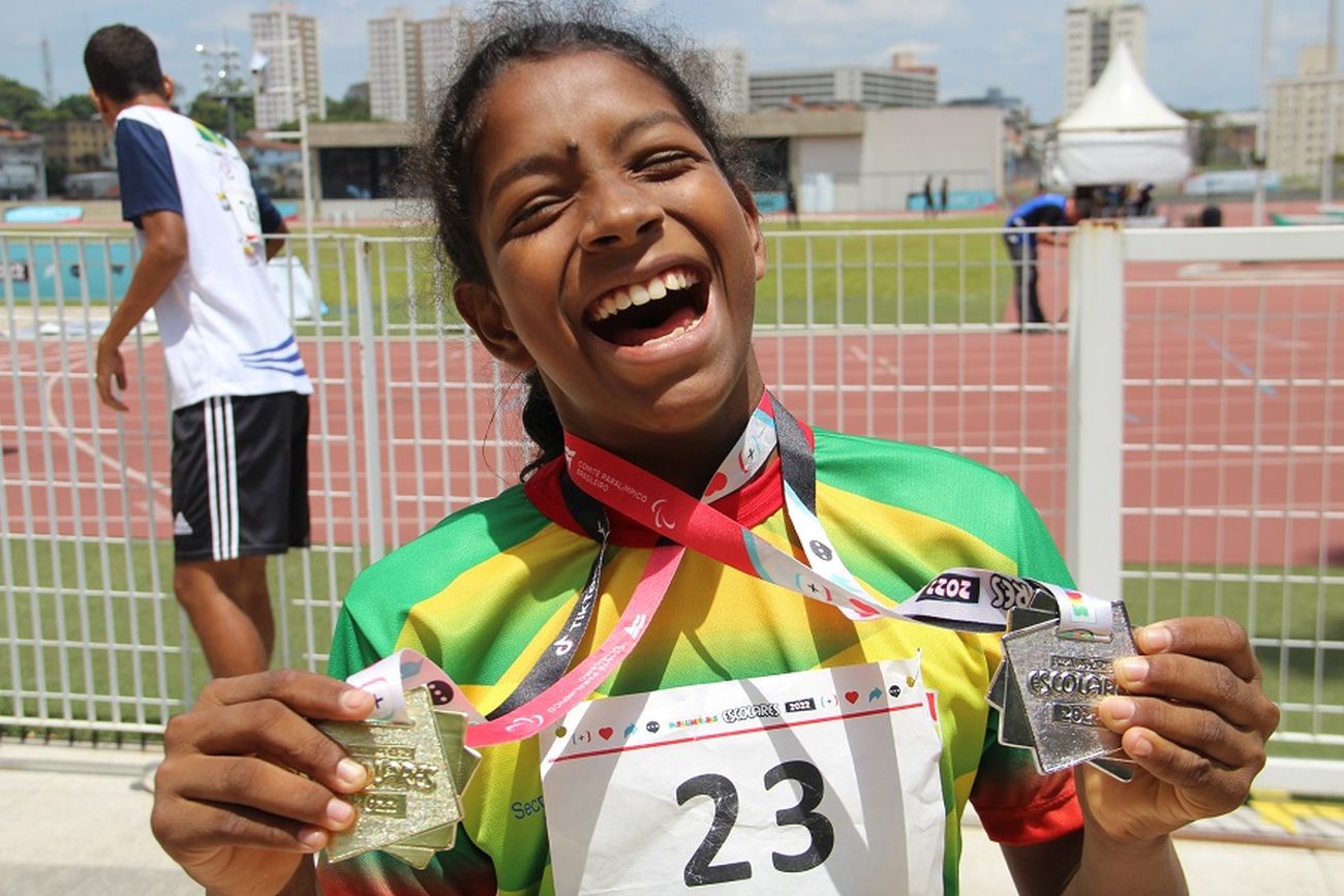A maioria das medalhas conquistadas é de ouro.