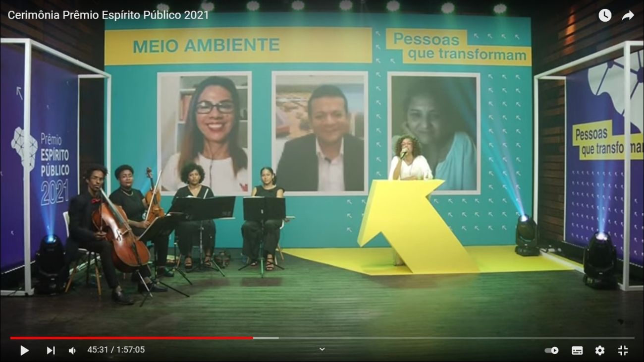Premiação foi através de transmissão online em decorrência da pandemia.