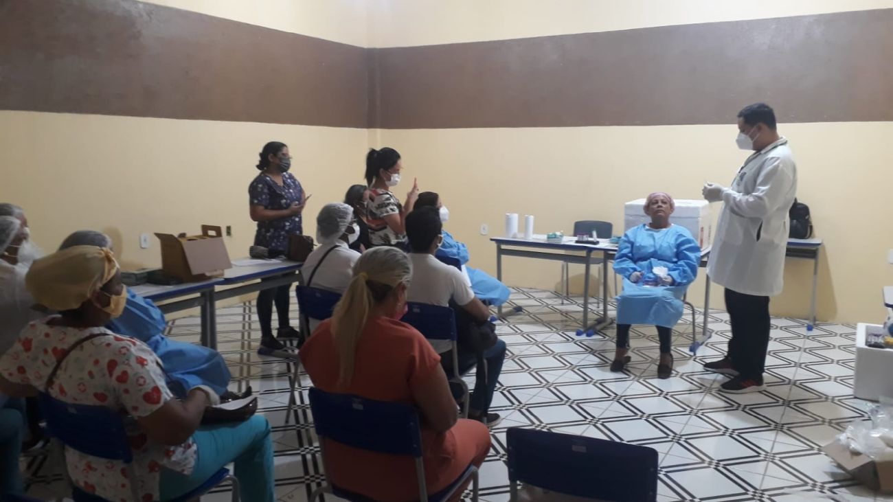 O treinamento foi realizado pela SVS dentro do IAPEN.