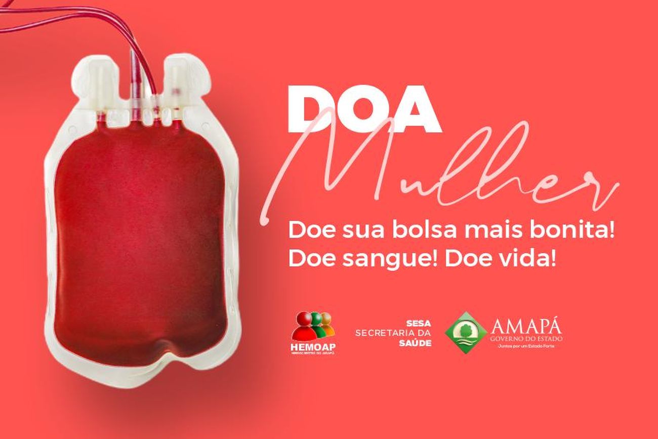 O intervalo de tempo para doação de sangue é de 90 dias para mulheres, o que as permite doar sangue 3 vezes por ano.