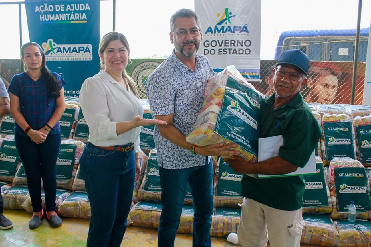 Governador Clécio Luís entregou kits de alimentos para agricultores rurais de Oiapoque
