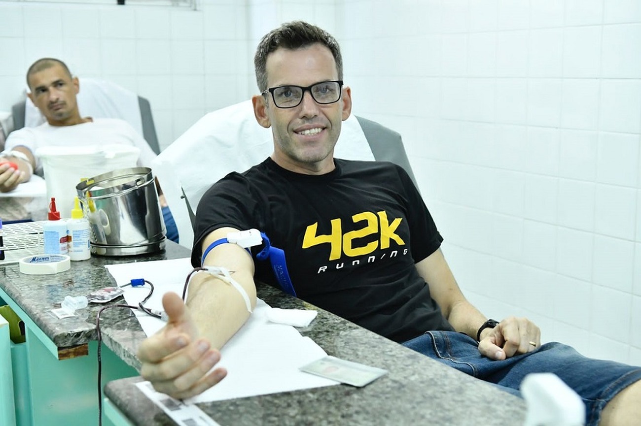 O engenheiro químico Thiago começou a doar sangue incentivo por colegas de trabalho
