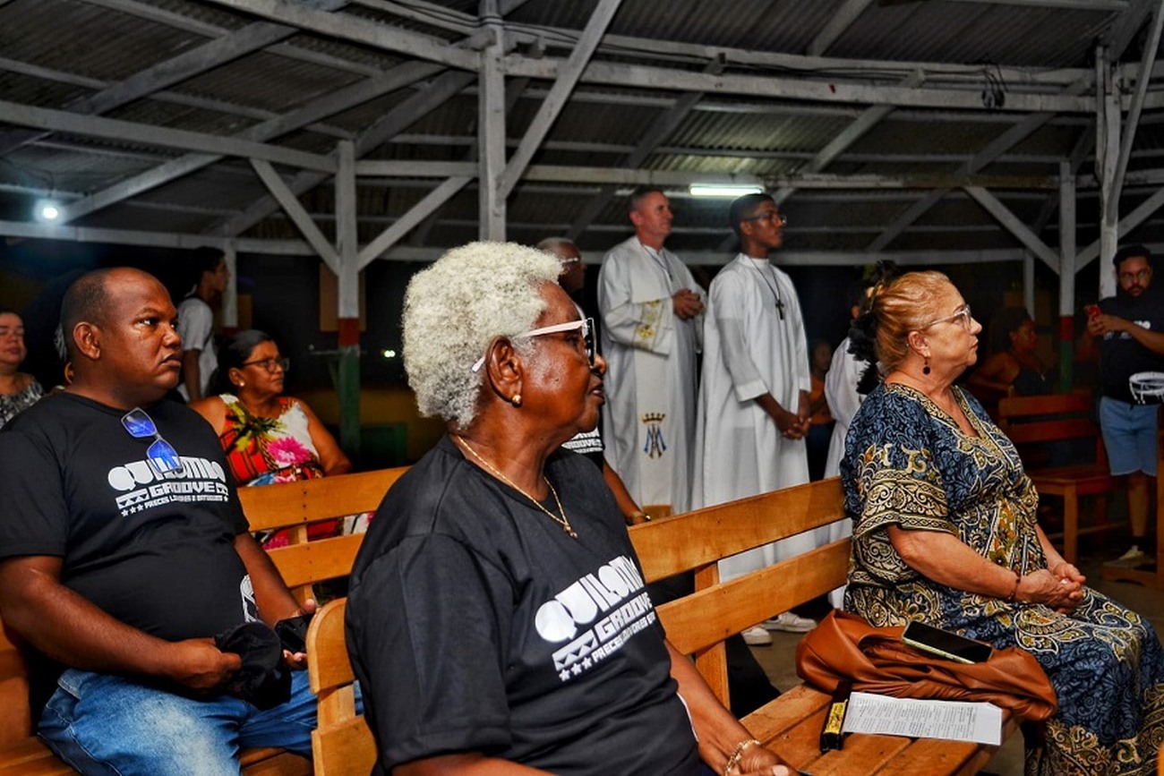 Abertura do 'Quilombo Groove' contou com uma missa na capela de Santo Expedito, no Curiaú