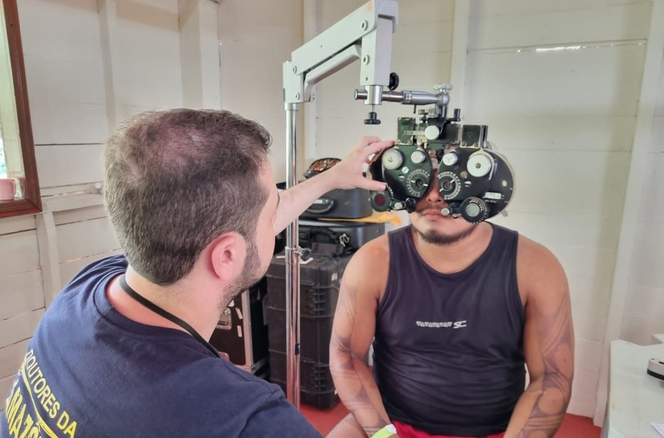 Makreito Waiãpi realizou exame oftalmológico completo