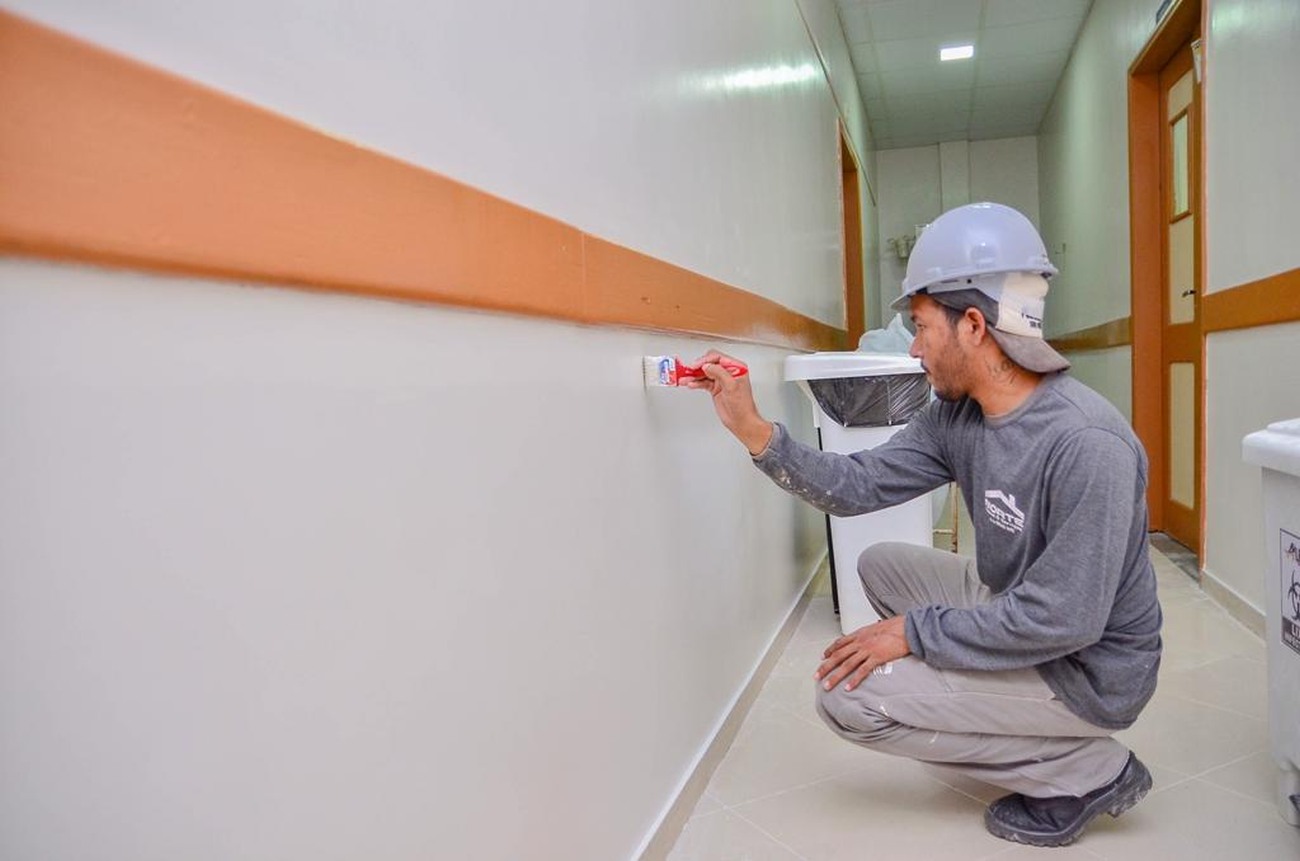 As obras e reparos no hospital iniciaram no dia 2 de janeiro.