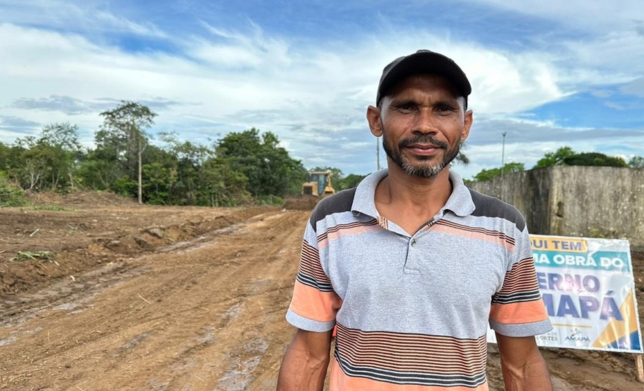 Morador comemora novas vias abertas na comunidade onde reside