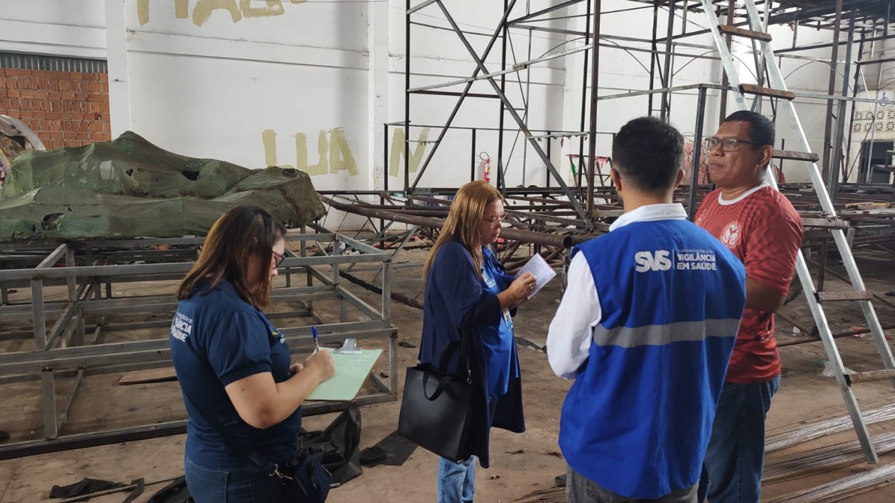 Técnicos verificaram a situação dos ambientes em que os trabalhadores estão atuando