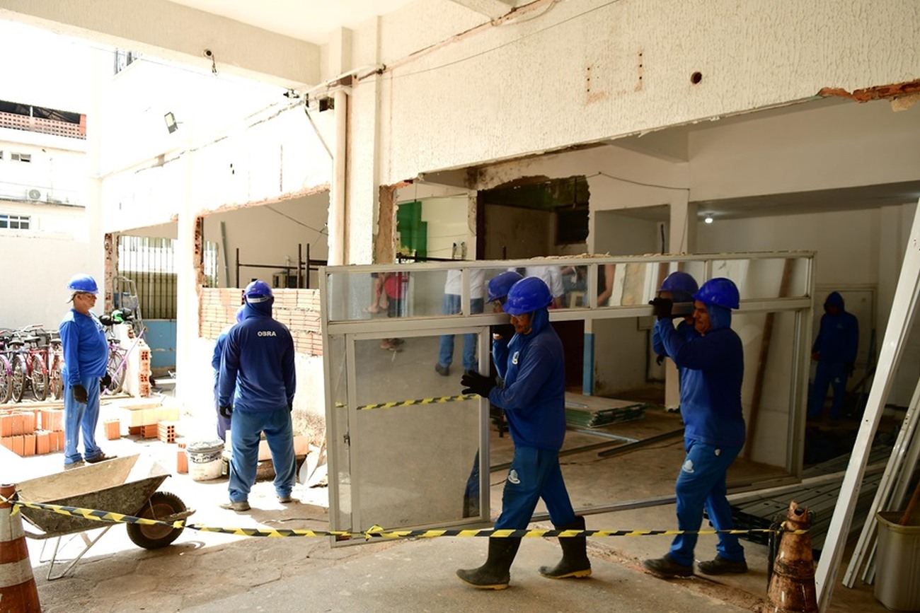 A reestruturação passará pela cobertura, remoção de paredes, recuperação do piso, pavimentação externa, instalação elétrica e hidrosanitária