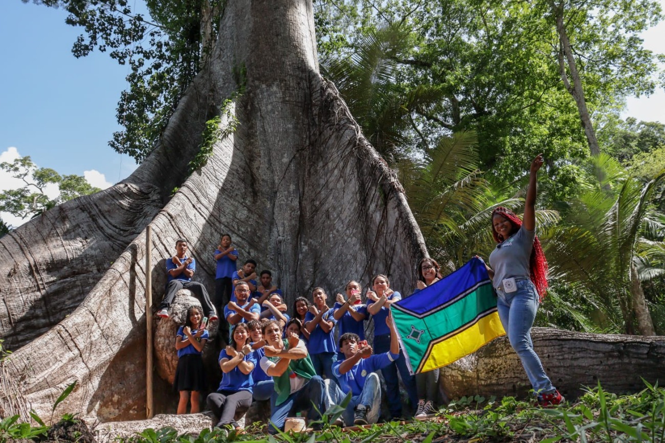 Alunos tiveram aula a céu aberto sobre mudanças climáticas, preservação ambiental e empreendedorismo sustentável