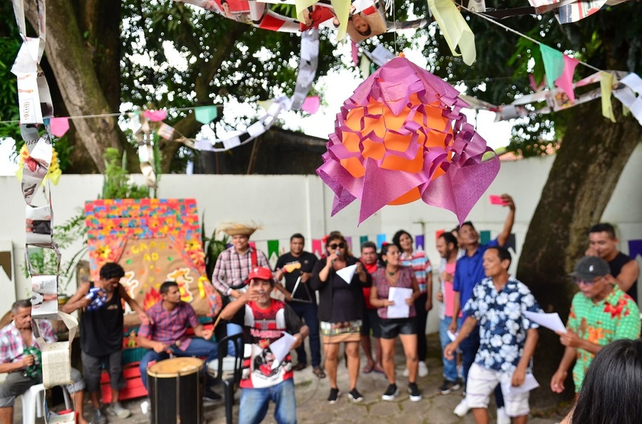 Festa junina realizada para familiares e pacientes do Caps AD