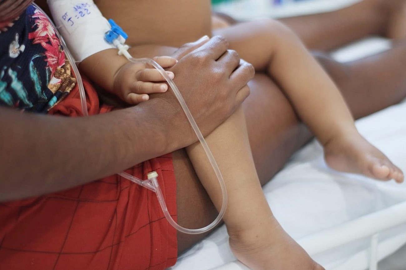 São 36 crianças em leitos intensivos