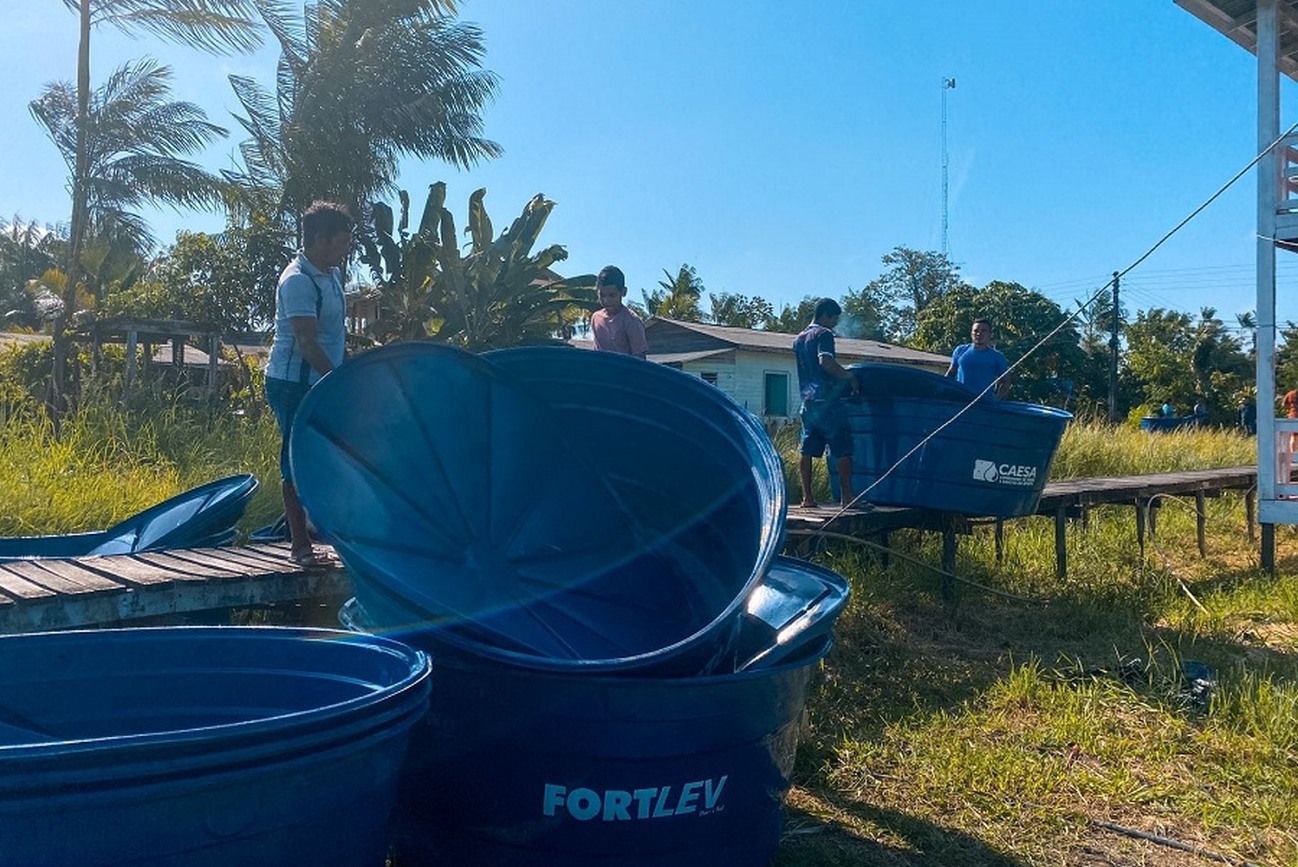 Distrito de Macapá, o Bailique fica a 160 quilômetros da capital. Assistência é para garantir água potável para os moradores