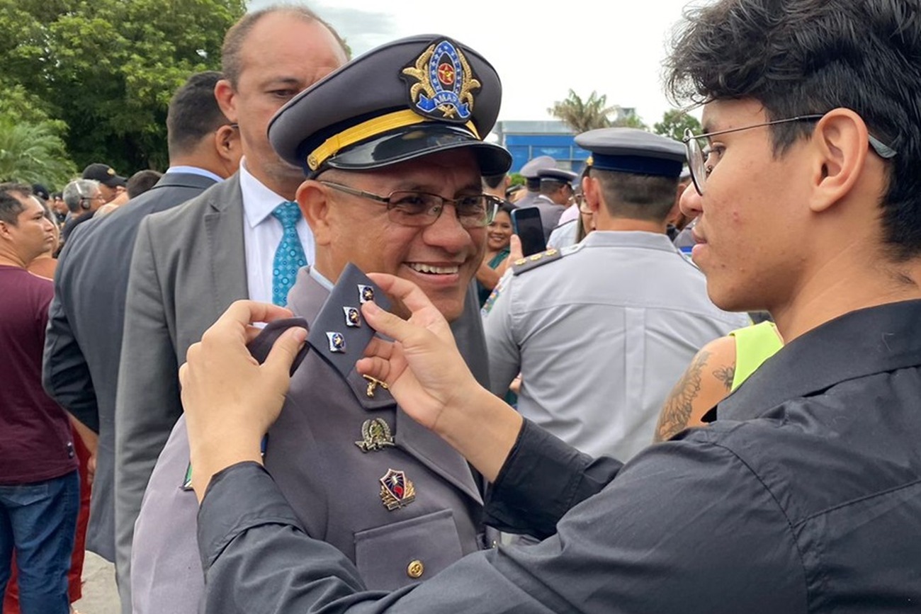 Gomes ascendeu para o posto de capitão da Polícia Militar