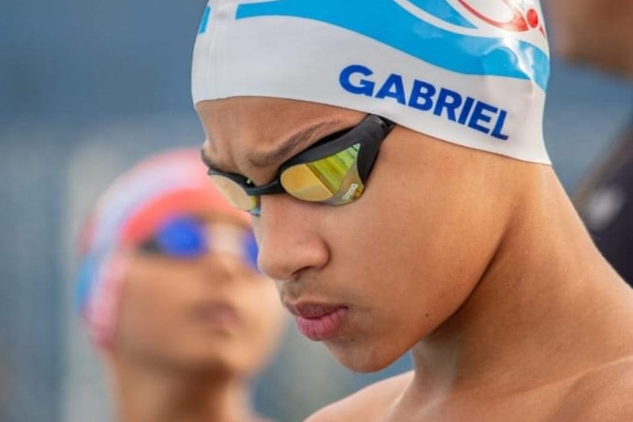 Marcos Gabriel também conquistou a medalha de ouro na modalidade nos jogos escolares, em 2023