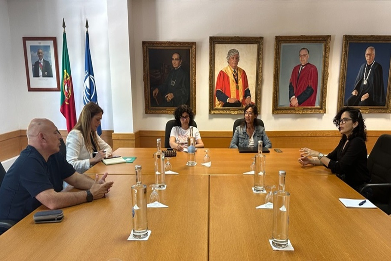 Equipe de internacionalização da Ueap e orientadores de Portugal.