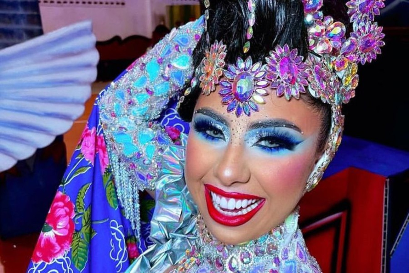 Mikaele Medeiros, de 23 anos, é miss caipira do grupo junino Luar do Sertão