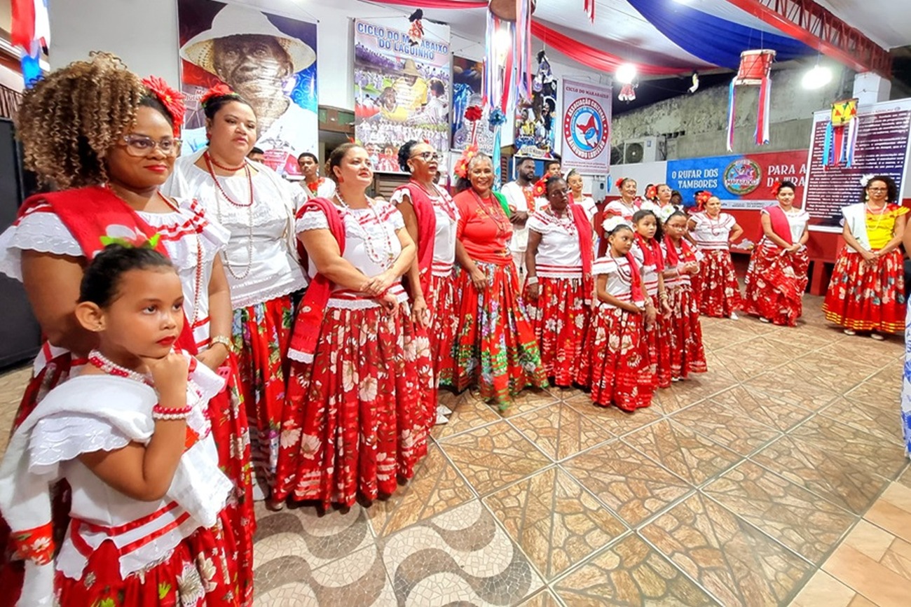 Convidados conheceram o marabaixo e a gengibirra no Barracão da Tia Biló, no bairro Laguinho