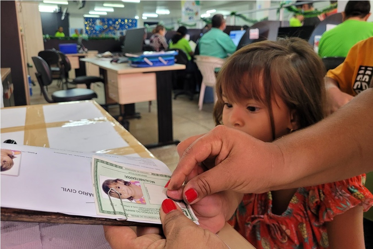 Ação do Governo do Amapá oferece emissão gratuita do RG a crianças de 4 a 10 anos