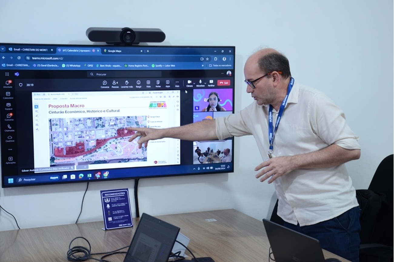 Foram apresentadas a estrutura arquitetônica do hub, modelo de gestão e outras especificidades do espaço
