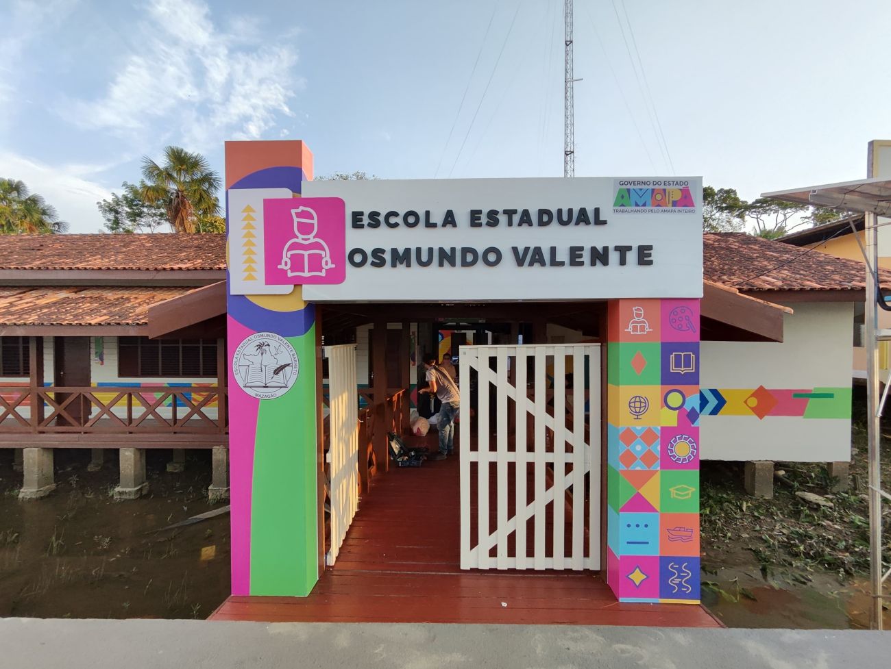 Escola Estadual Osmundo Valente está localizada na Vila Maranata, em Mazagão