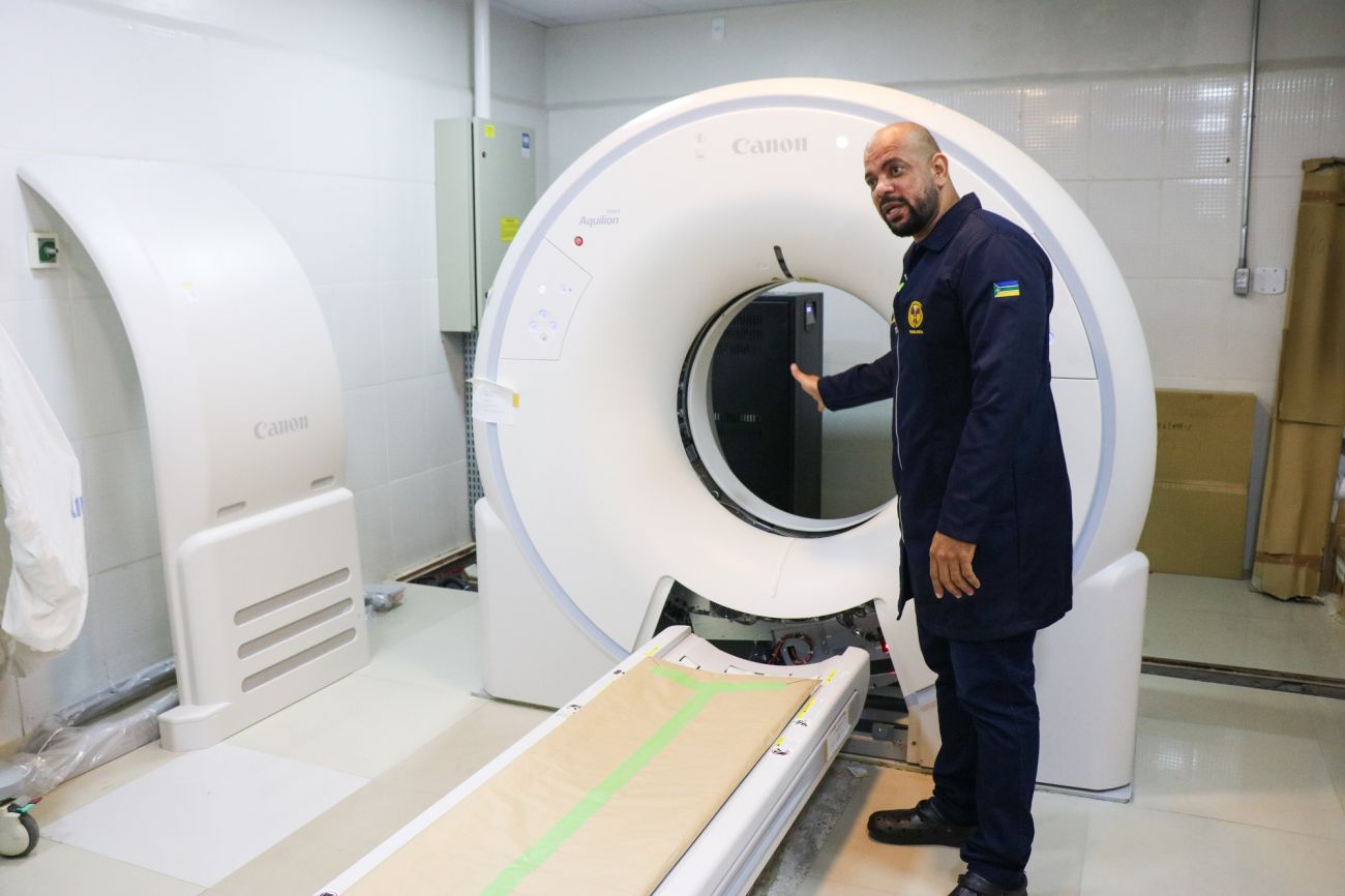 O novo aparelho com tecnologia avançada está na fase final de montagem e testes para ampliar atendimentos de imagem