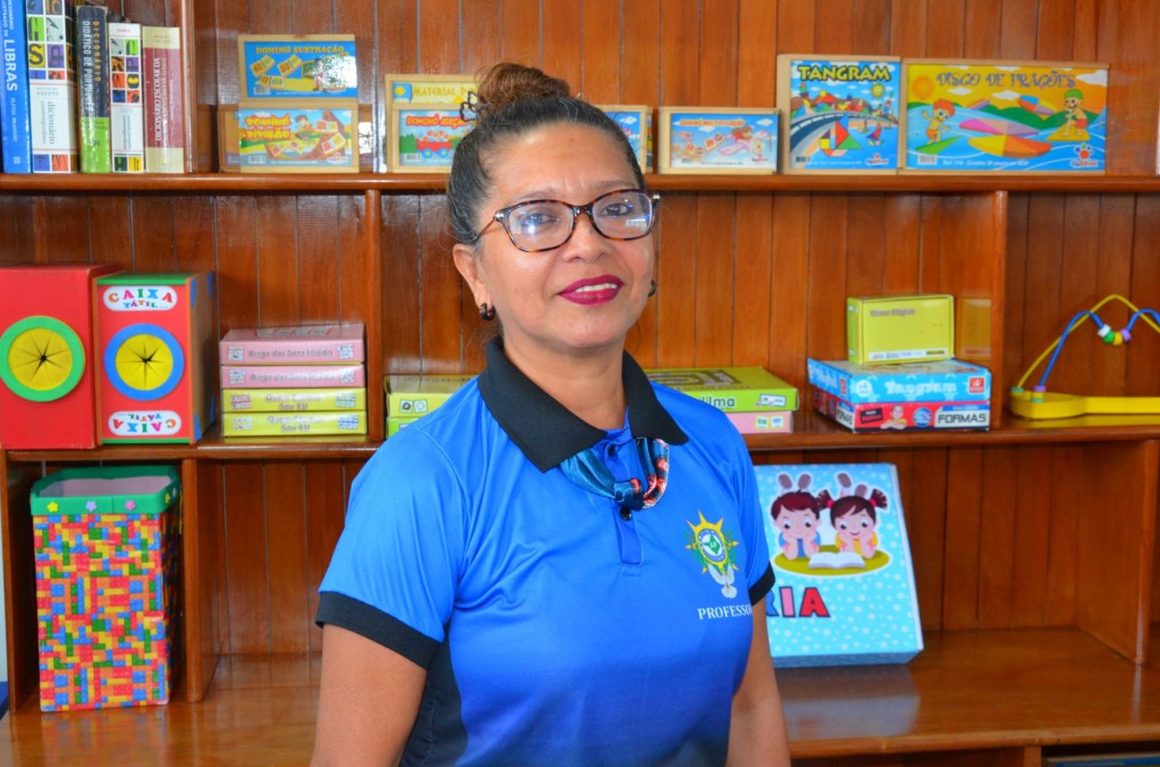 Professora do atendimento especializado, Maria Helena Andrade