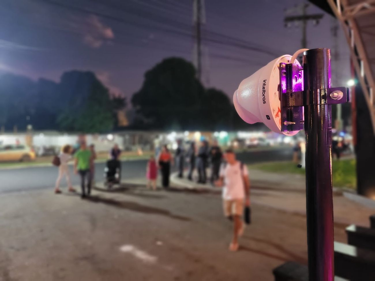 Todo o Parque de Exposições da Fazendinha é monitorado por um sistema de câmeras 360 graus e fixas
