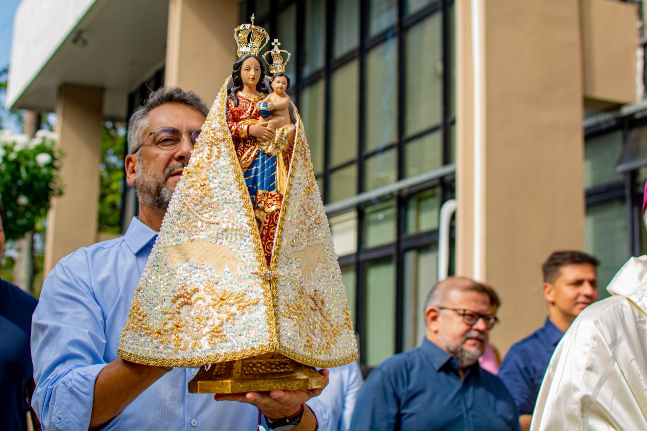 Sede do Governo do Amapá foi a primeira a receber a peregrinação da imagem