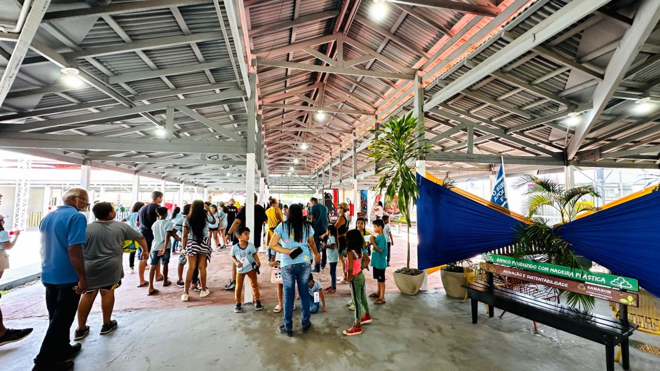 Estudantes do 1º ao 5º ano do ensino fundamental visitaram espaços no Parque de Exposições da Fazendinha