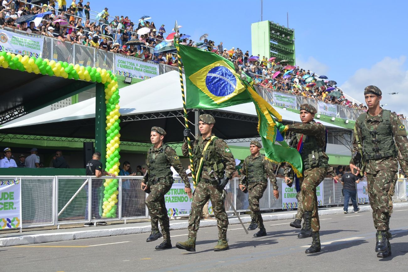 Mais uma vez o Sambódromo ficou lotado no Desfile Cívico de 7 de Setembro
