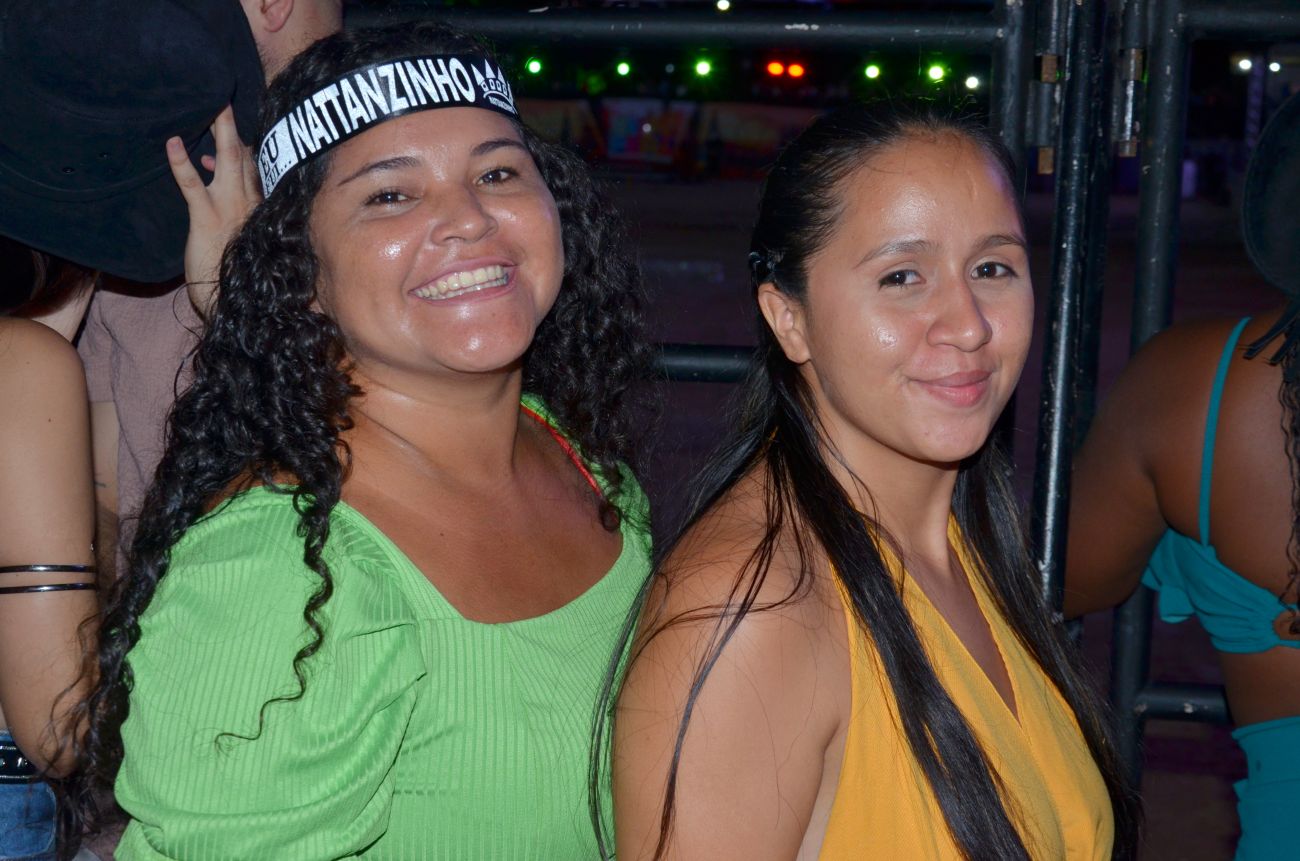 Fabiana e a amiga acharam o show inesquecível