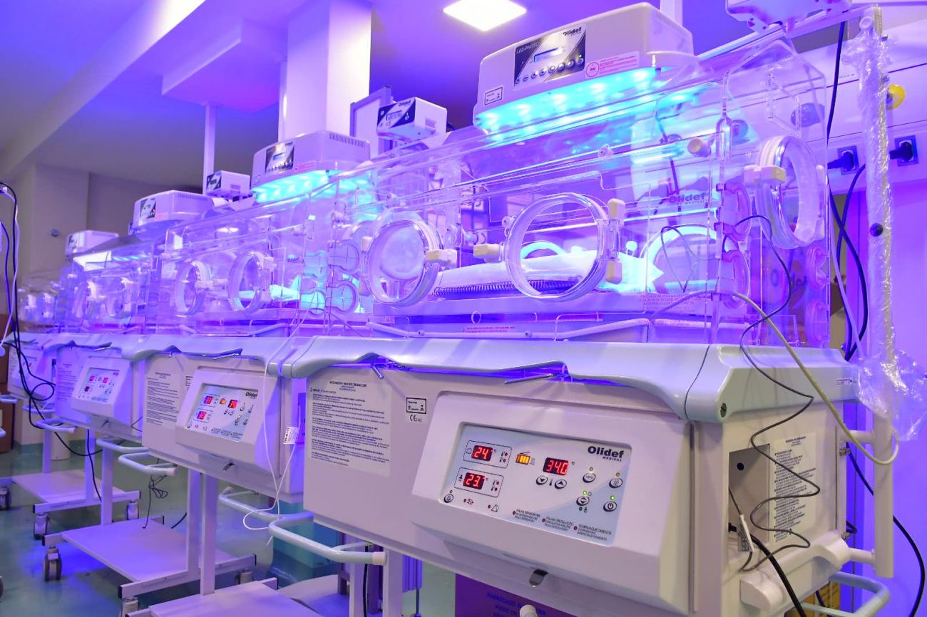 No total, 32 incubadoras passarão por testes para a nova UTI Neonatal