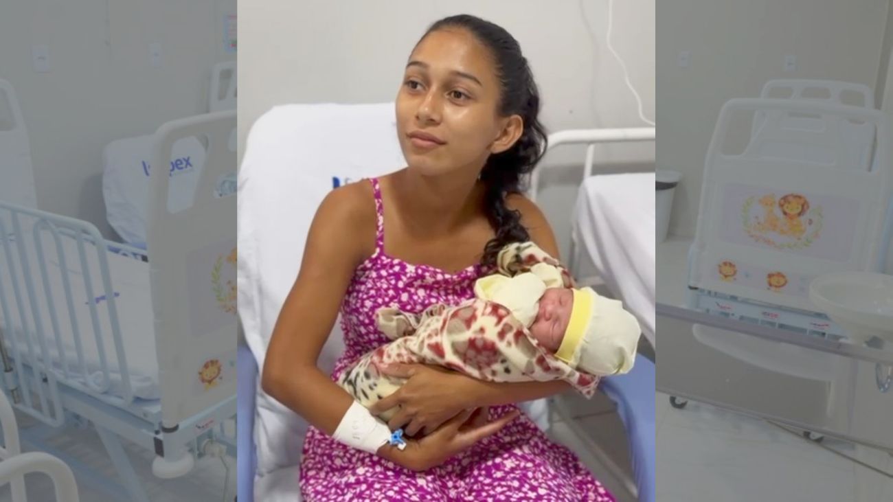 A mãe, Katicielli relatou que se sentiu muito acolhida na chegada de Kevin