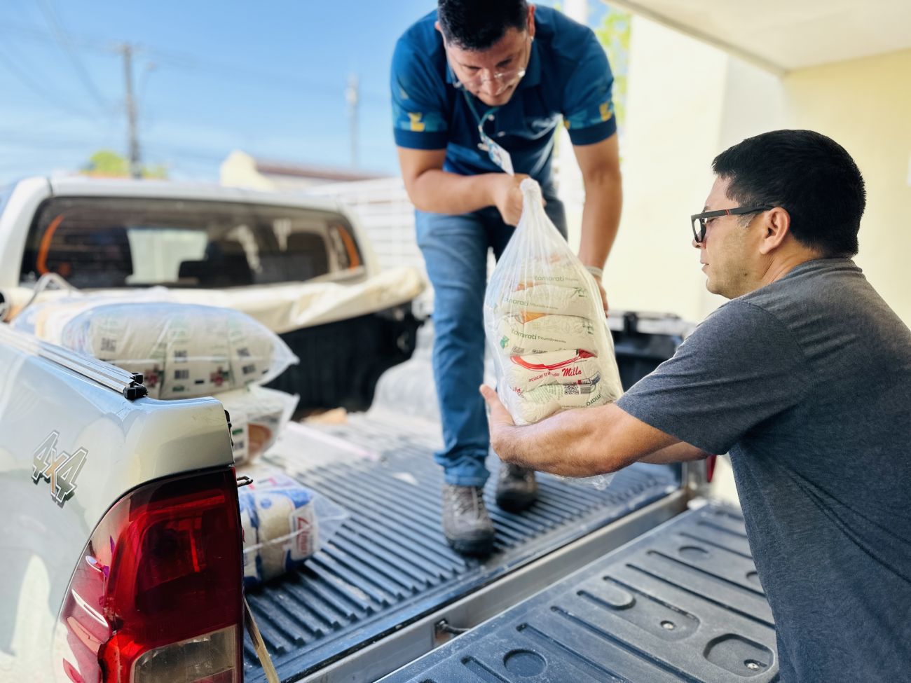 O abrigo Ciã Katuá recebeu as últimas remessas de kits de alimentos na quinta-feira, 19