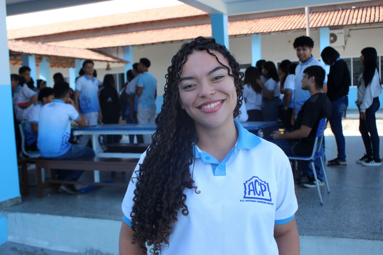 Estudante Keuly Ananda, de 17 anos