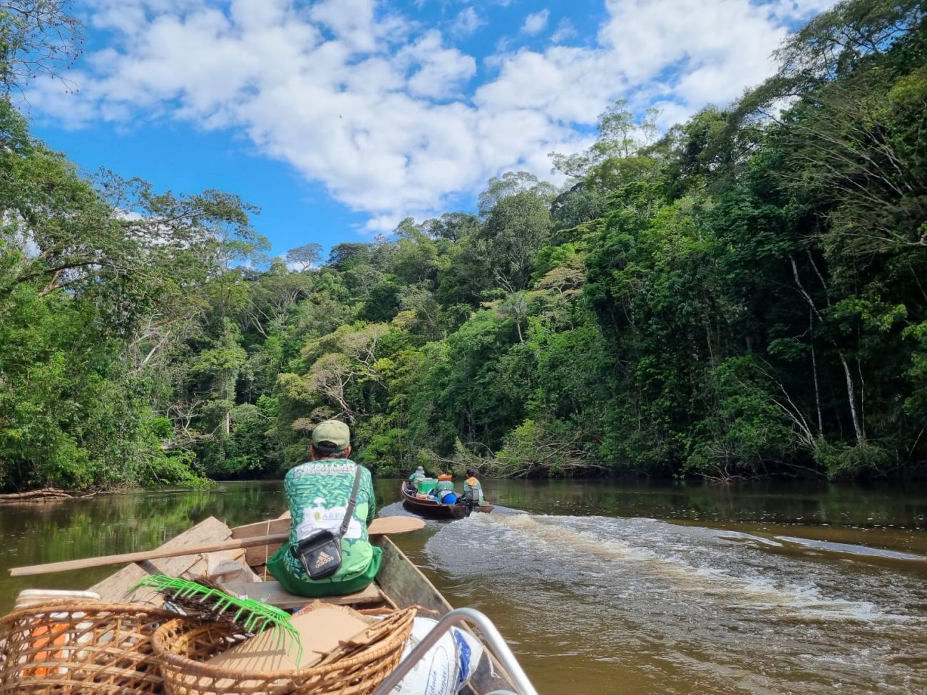 A expedição na Reserva do Rio Iratapuru faz parte do Programa Nacional Monitora