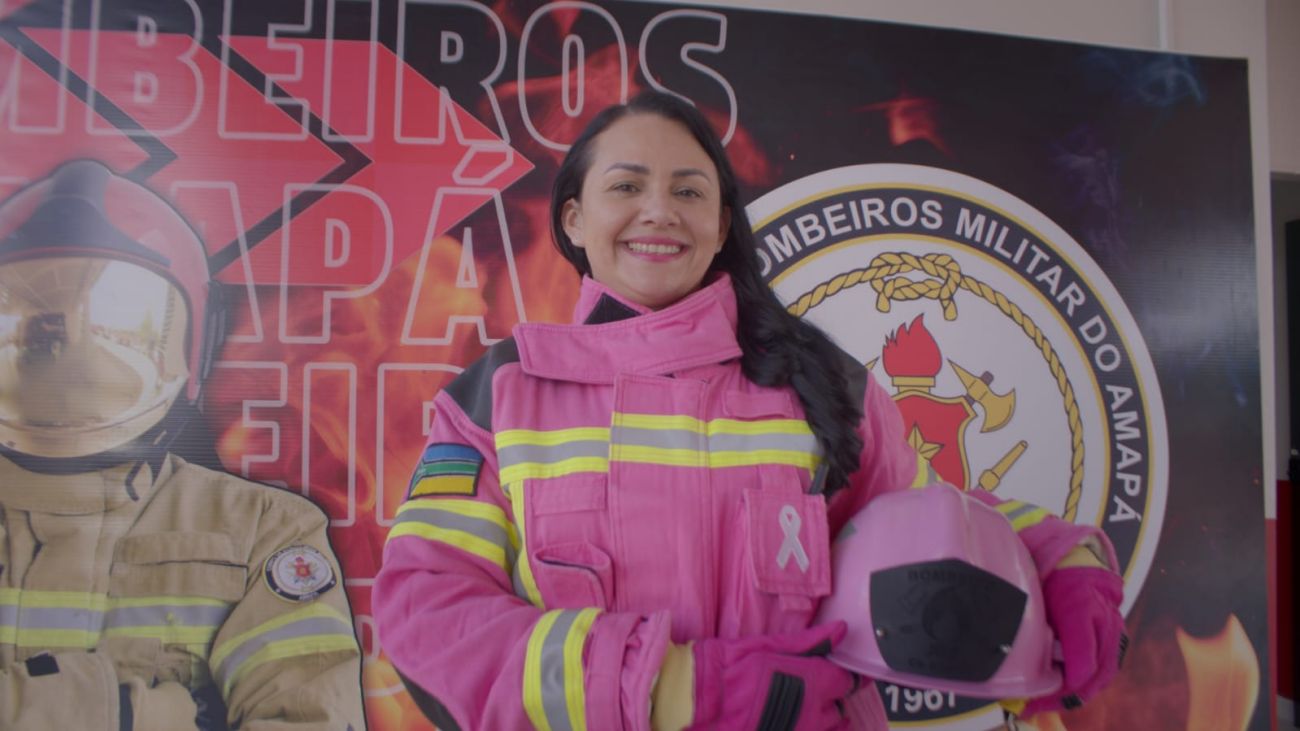 Sargento Ludiane Alves Barbosa, de 35 anos, usa sua experiência com o câncer de mama para alertar outras mulheres