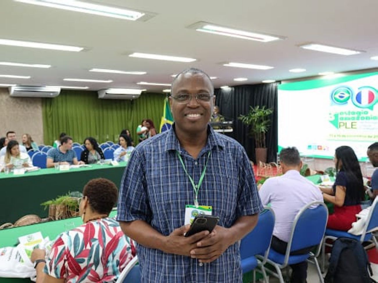 Rodrigues Montout é orientador pedagógico da Guiana Francesa e participa da programação